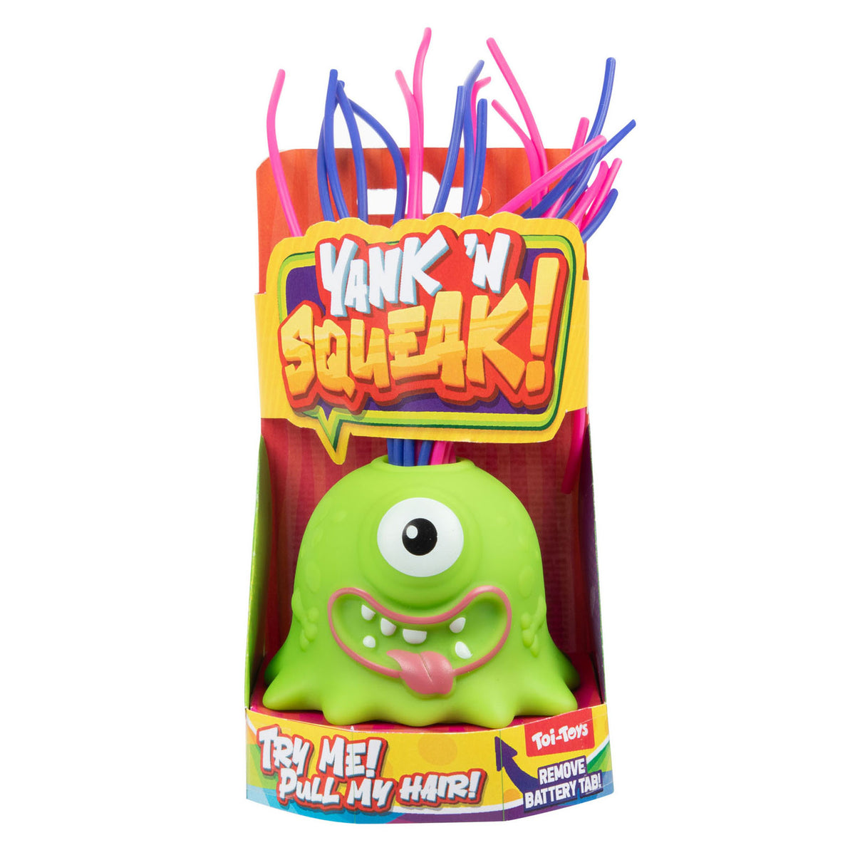 Toi-toys fun monster met trekbare haren met geluid