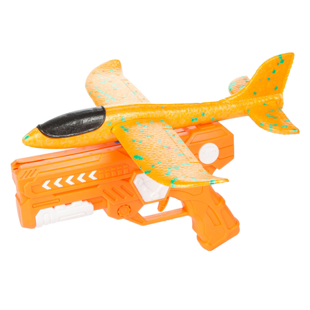 Toi-Toys Air Foam Vliegtuig met Afschietpistool, 24cm