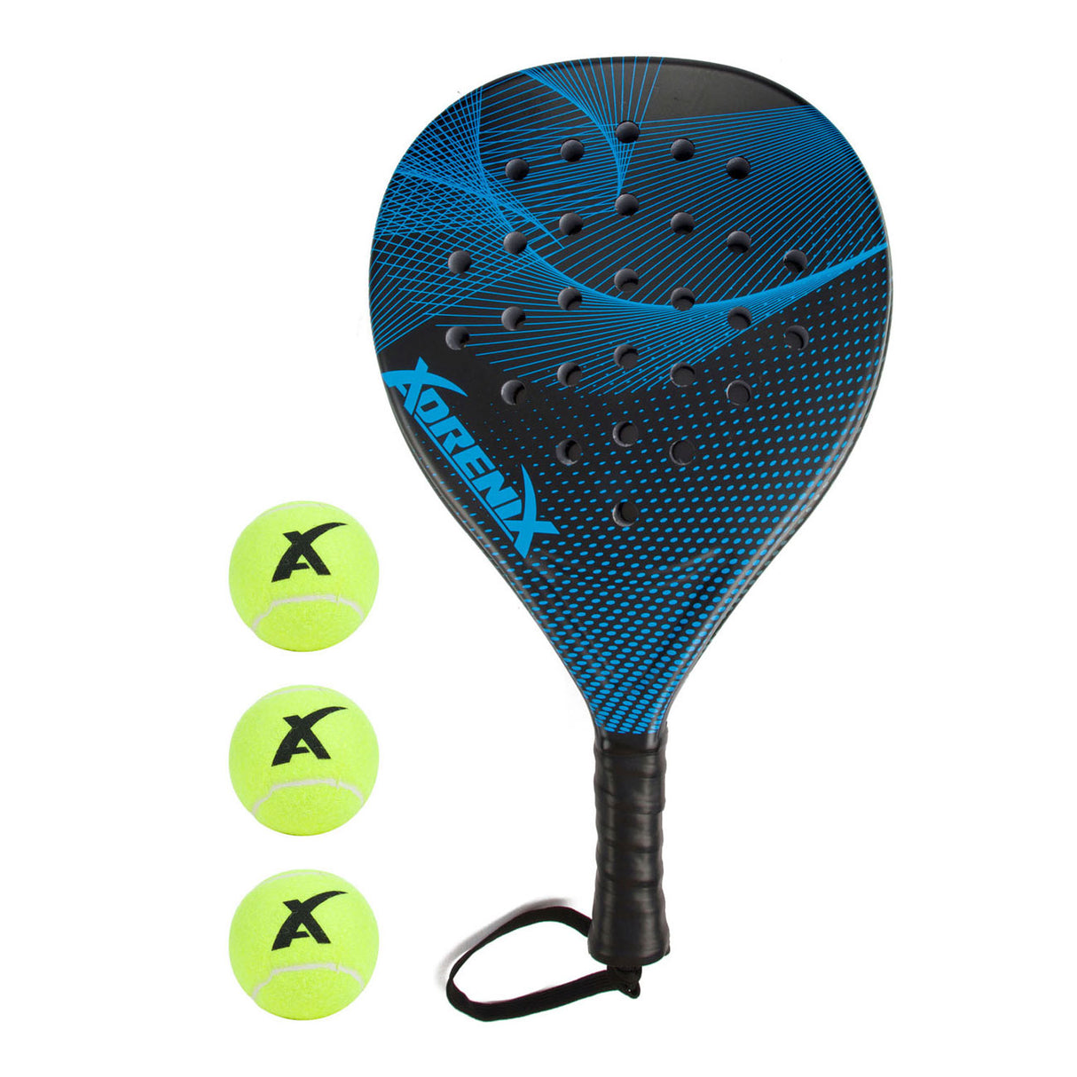 Adrenix Adrenix Padel set lopar s 3 kroglicami, 4dlg.