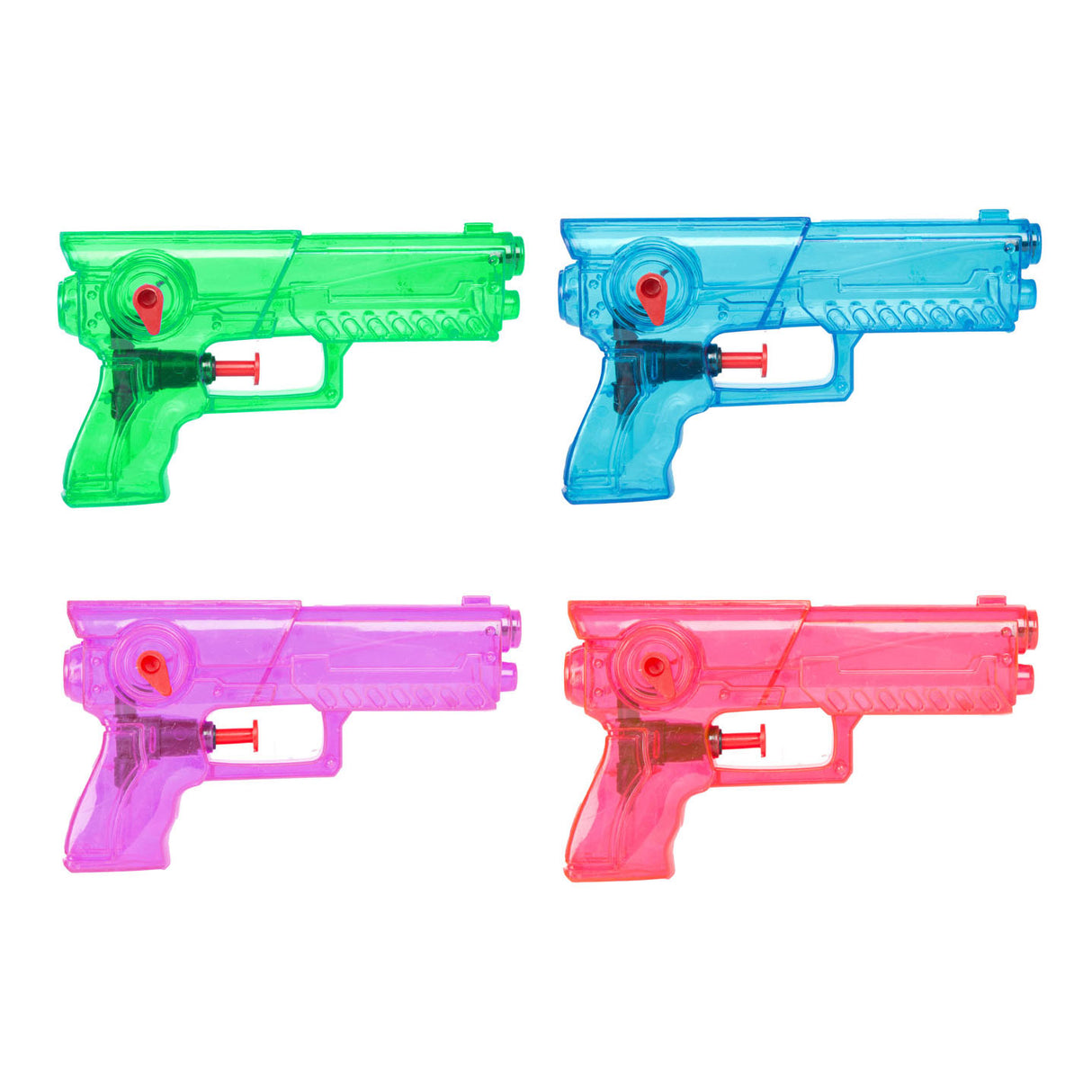 Splash waterpistool transparant, 2st.