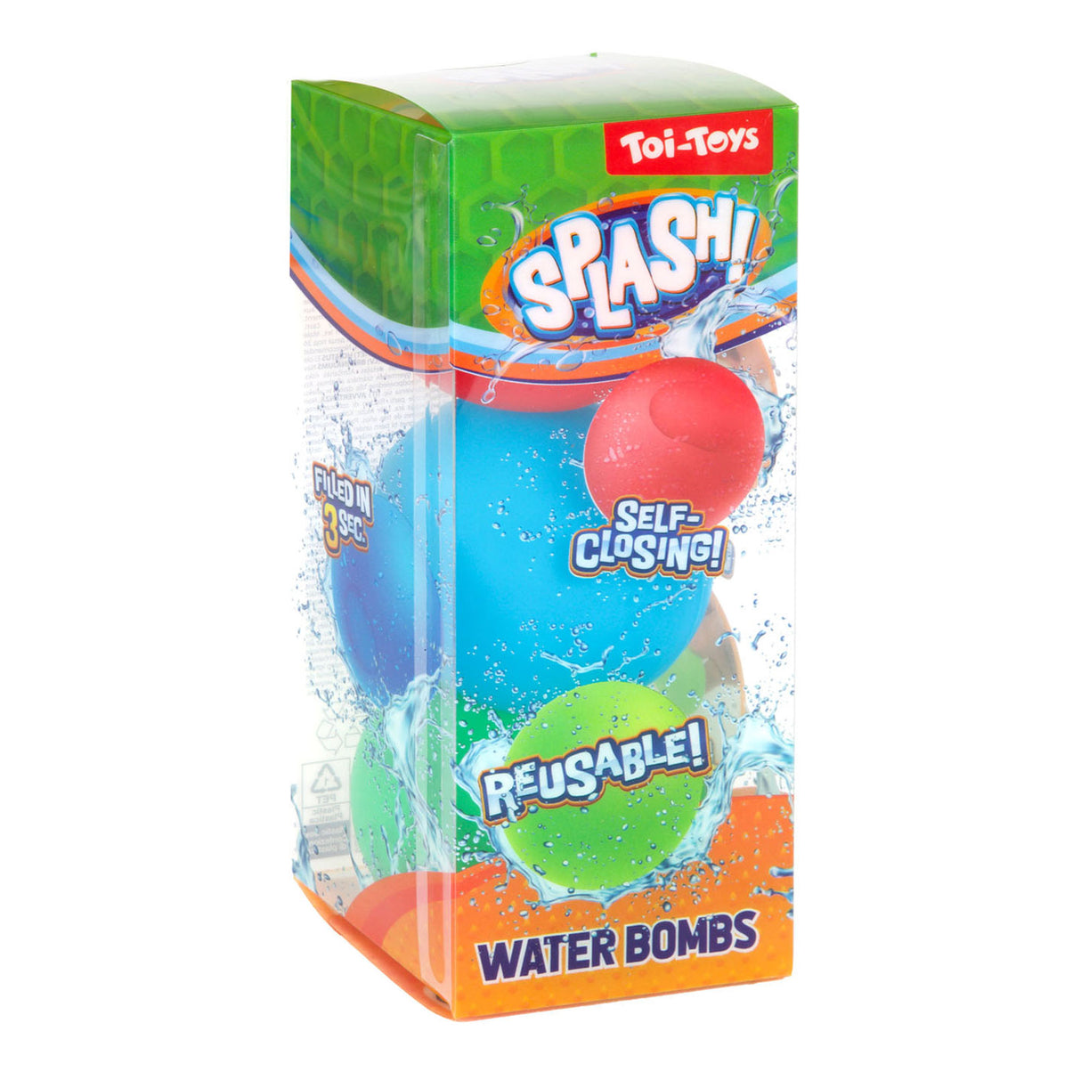 Splash Waterballon opakovaně použitelný a vlastní 3 kusy