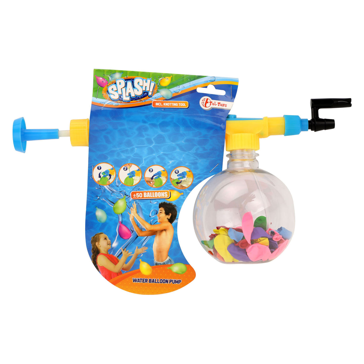 Splash water balloons pump with 50 balloons