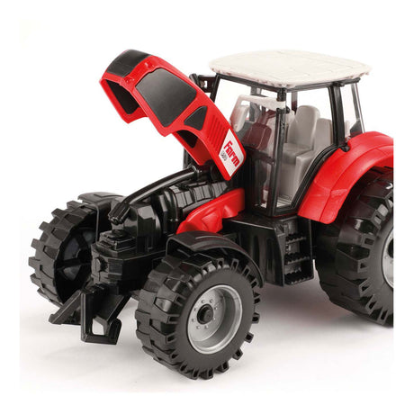 Toi-toys tractor met frictie rood, 19cm