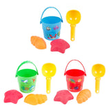 Toi-toys play out mini strandset emmer schepje en vormen, 4dlg.