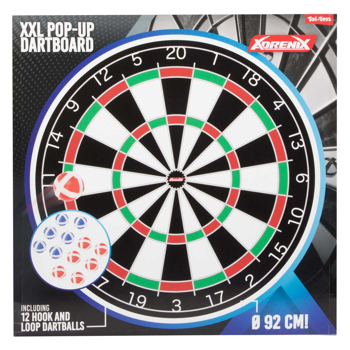Adrenix mega dartbord klittenband, 13dlg.