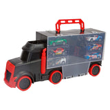 Toi-toys turbo racers vrachtwagen met 6 pull-back raceauto's