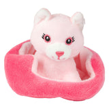 Toi-toys knuffel pluche kat in mand - 11cm