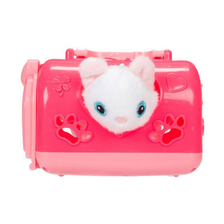 Toi-toys knuffel pluche dier in draagkoffer, 10cm