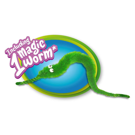 Toi-toys magische worm 15cm met mini wormpjes 50gr