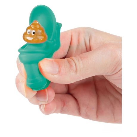Toi-toys funny poo knijptoiletten glitter drol set van 3 stuks 2 assorti