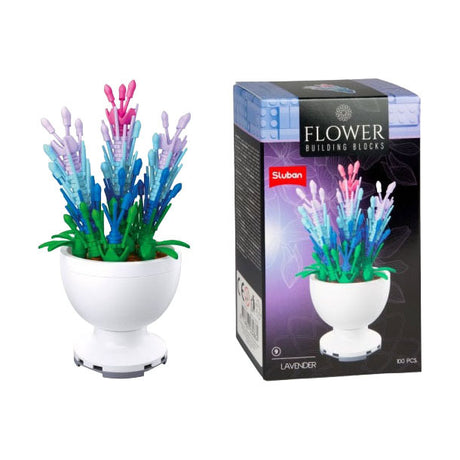 Sluban bouwstenen bloemen bouwset kleurrijk speelgoed voor kinderen.