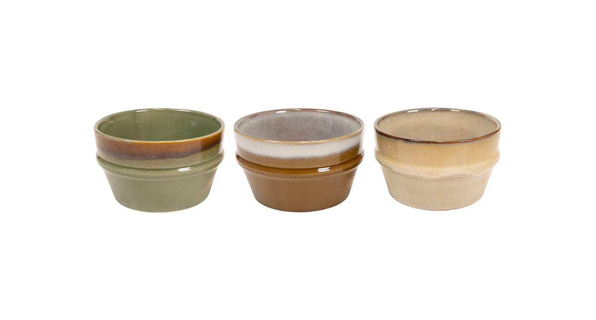 Schaaltje mistral rand ø12x7cm 3 assortie