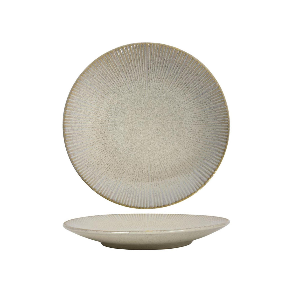 Diner bord lines ocean beige ø27cm