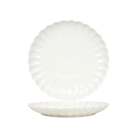 Svenska living ontbijtbord ø19,5cm flower off white doos a 6 stuks