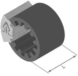 Herth+buss speciale bevestiging clipfixbasic clipfix spacer h+b inner-d=5.2mm,l=30mm