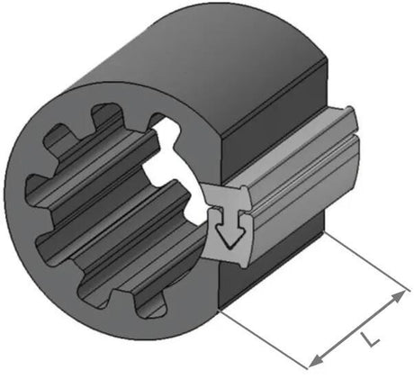 Herth+buss spezialbefestigung clipfixcycle clipfix spacer h+b inner-d=16.9mm,l=30mm