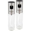 Westmark olie en azijnspray set - glas en rvs dia4,2x17,5cm inhoud 100ml