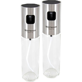 Westmark olie en azijnspray set - glas en rvs dia4,2x17,5cm inhoud 100ml
