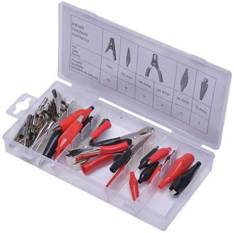 Sw stahl klemmenset set of crocodile clamps 2 sw steel