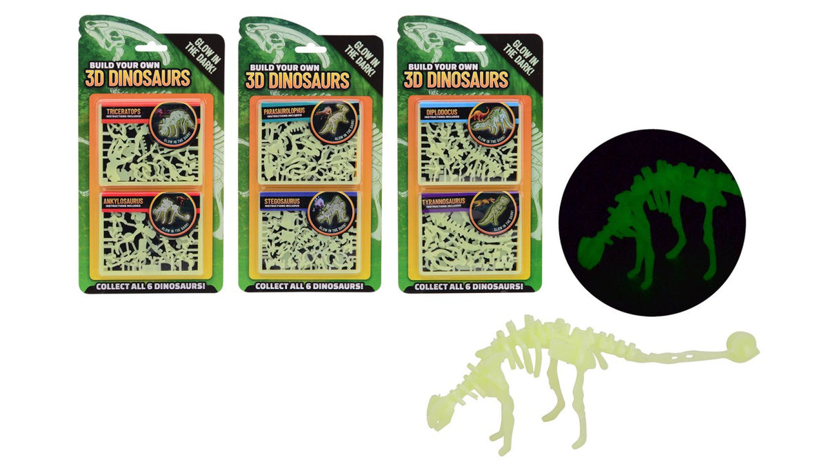 Johntoy bouw je eigen 3d glow in the dark dino