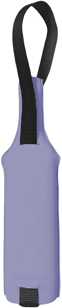Muitomas flessendraagtas - neopreen – isolerend - stevig duurzaam - violet one size
