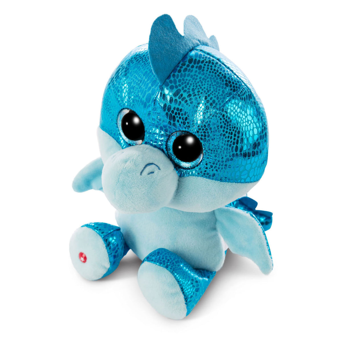 Nici Glubschis Pluchen Cuddle Dragon Blue Jet-Jet, 15 cm