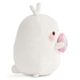 Nici Pluchen Cuddle Molang Rainbow with heart in gift box, 16 cm