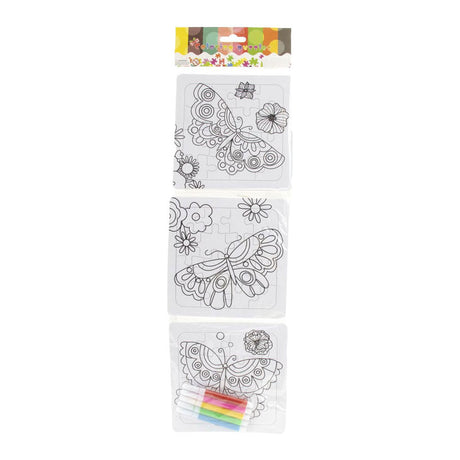 Jono toys kleur je eigen puzzeltjes- 3 puzzeltjes + 5 stiften