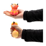 Jono toys squeeze gekleurde highland koe