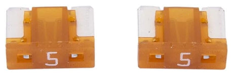 Dresselhaus zekering bananenstekker mini mini-fuse 5a 2 pcs. low profile light brown
