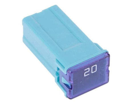 Dresselhaus pal-zekering female (j) block fuse type j 20a female small light blue
