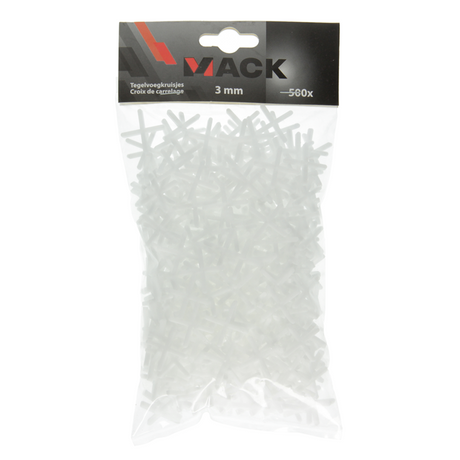 Mack 1004609 - tegelvoegkruisjes 3mm 500st | 10 stuks
