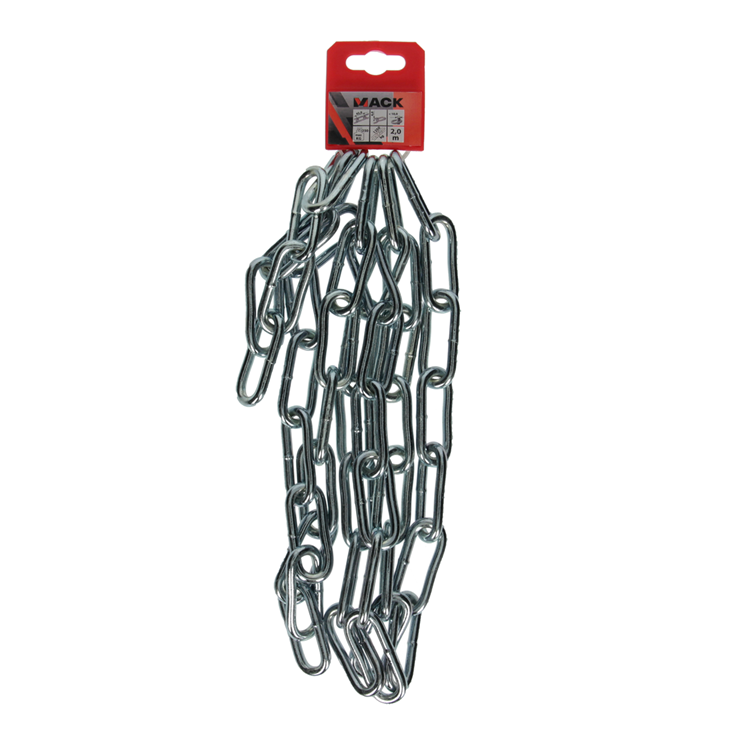 Mack 1005002 - ketting schakel lang din5685-1ø 6mm l 42mm 2m wwl 160 kg | 5 stuks