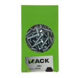 Mack 1007028 - houtdraadbout staal verzinkt 200 st 6 x 30 mm | 3 stuks