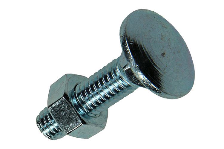 Mack 1007058 - houtbout + moer verzinkt 100 st 8 x 30 mm | 2 stuks