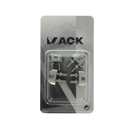 Mack 1008442 - 4 staaldraadklemmen 2mm inox | 10 stuks