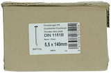 1015658 - doos 5 kg nagels platte kop 5,5x140 mm | 2 stuks