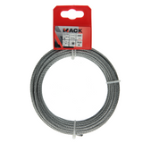 Mack 1015814 - verzinkte staalkabel 6x7 10m 3mm wll 100 kg din en 12385-4 | 5 stuks