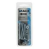 Mack 1017504 - metaalschroef verz. kop + moer verz. 8 st m5 x 50 mm | 10 stuks