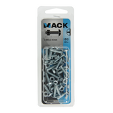 Mack 1017539 - kachelbout + moer staal verzinkt 22 st m4 x 16 mm | 10 stuks