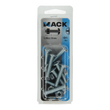 Mack 1017553 - kachelbout + moer staal verzinkt 8 st m6 x 30 mm | 5 stuks