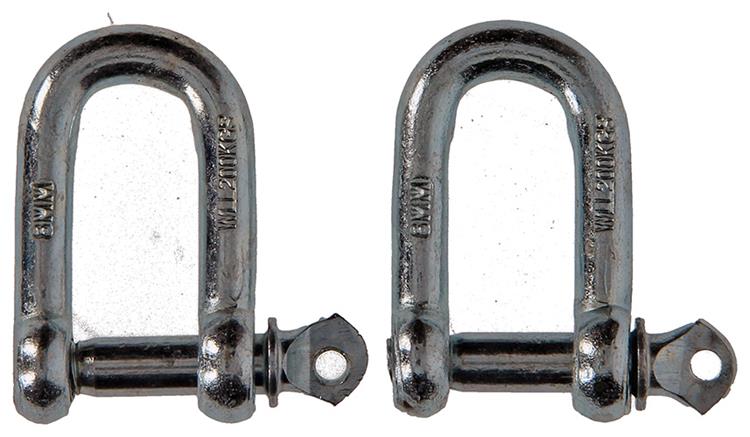 Mack 1008468 - 2 kelven recht 8mm verzinkt | 10 stuks