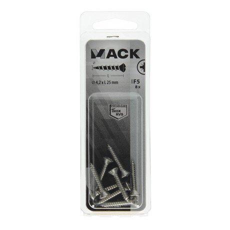Mack 1019801 - zelftappende schroef bolvz.kopa2 8st 4,2 x 25 mm | 10 stuks