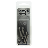 Mack 1019826 - metaalschroef cyl. kop + moer rvs 6 st m5x30 | 10 stuks