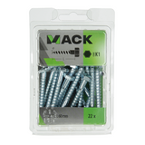 Mack 1018045 - houtdraadbout staal verzinkt 22 st 7 x 60 mm | 5 stuks