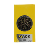 Mack 1020098 - spaanplaatschroef vz kop geel vz 200 st 4,0 x 70 mm | 2 stuks