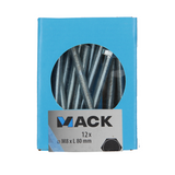 Mack 1020223 - tapbout + moer verzinkt 12 st m8 x 80 mm | 5 stuks