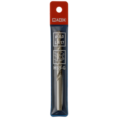 Mack 1018412 - metaalboor hss g din 338 ø 8,0 x 117 mm | 5 stuks