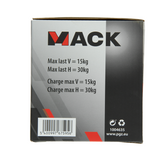 Mack 1004635 - zuignap enkel rood ø 12 cm | 4 stuks