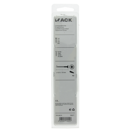 Mack 1006977 - spaanplaatschroef vz kop geelverzinkt 4st 6 x 150mm | 5 stuks